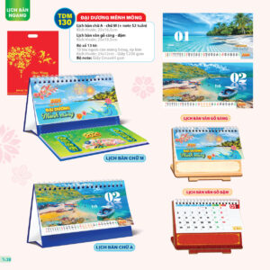 Lịch bàn mẫu có sẵn